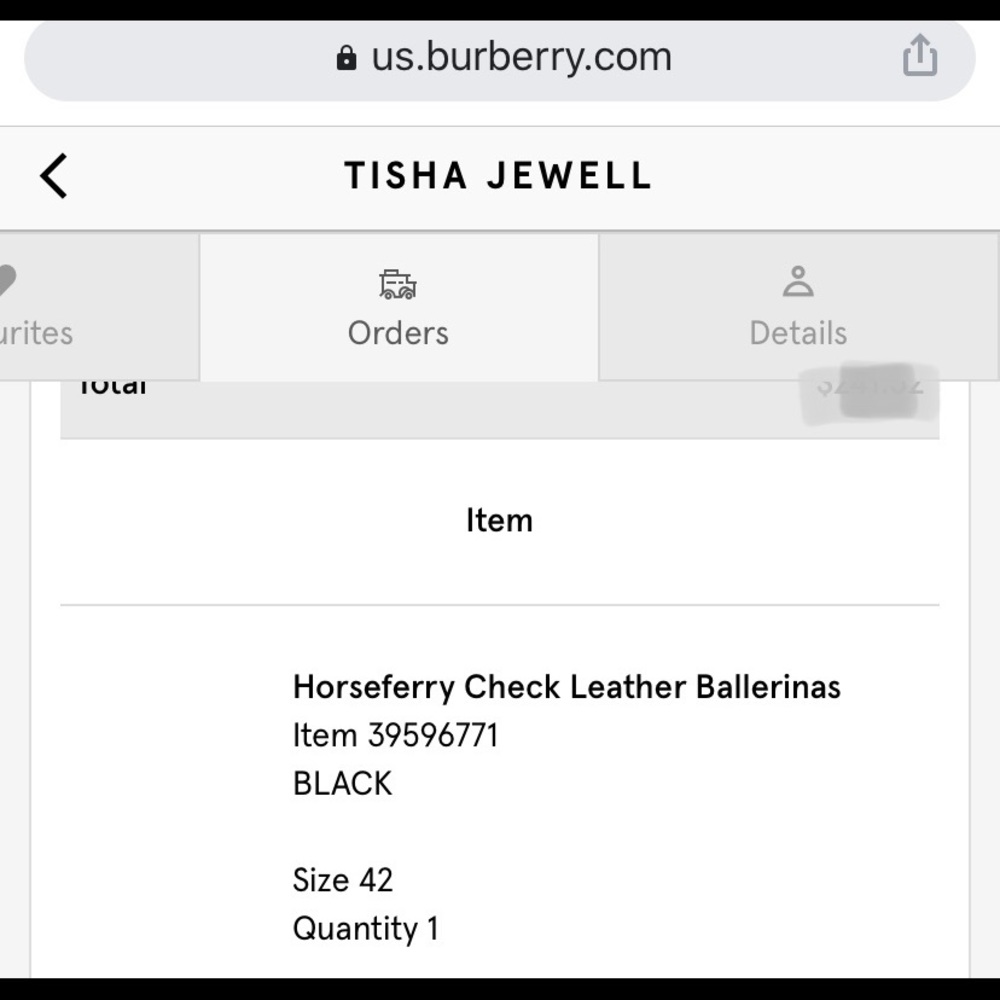 Burberry Horseferry Check Leather Ballerina Flats - Picture 2 of 8